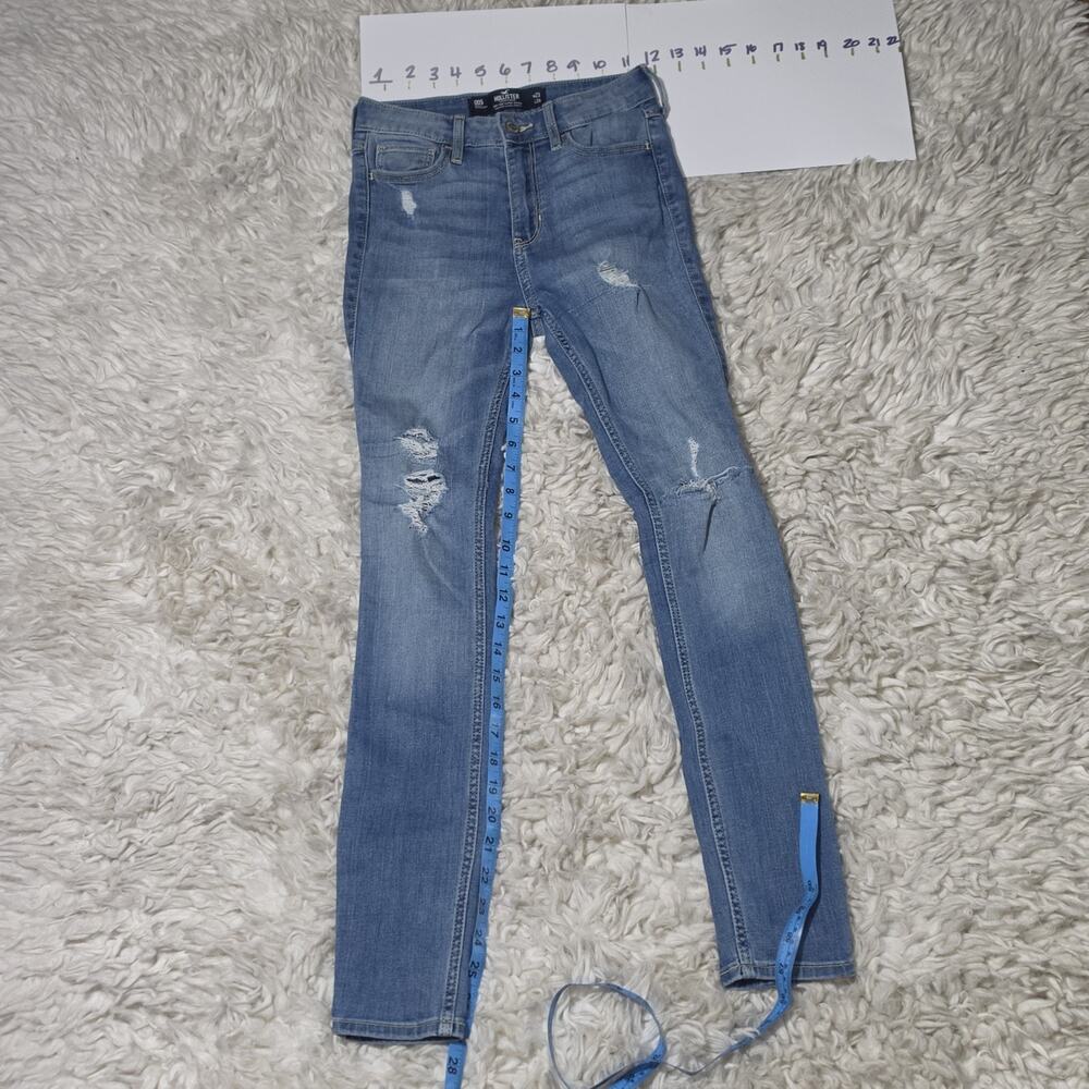 Hollister High Rise Super Skinny Distressed Jeans Size 23 Short